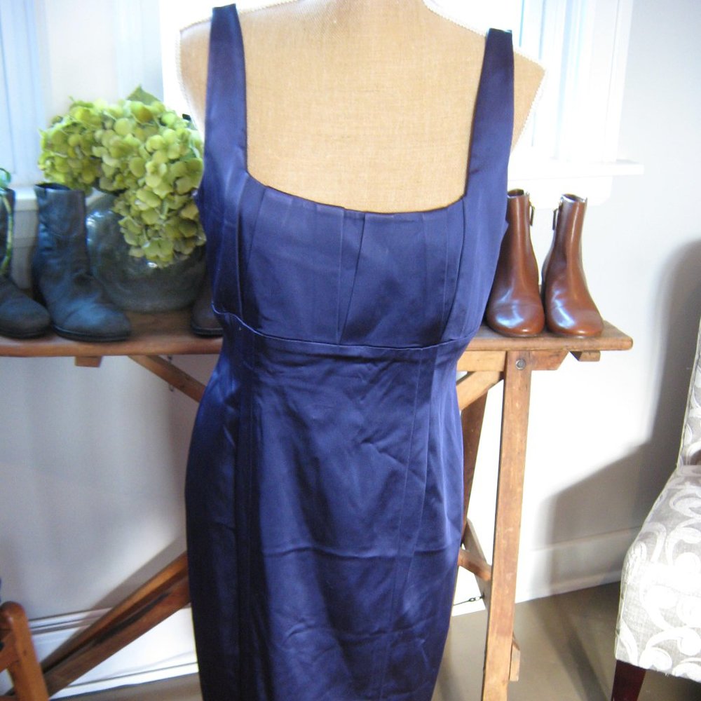 Calvin Klein Navy Blue Midi Dress